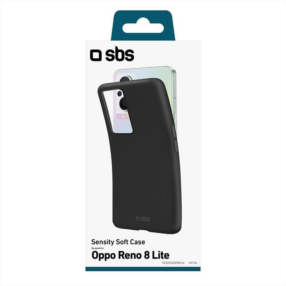 "SBS - Cover Sensity TESENSOPR8LK Oppo Reno 8 Lite-Nero"