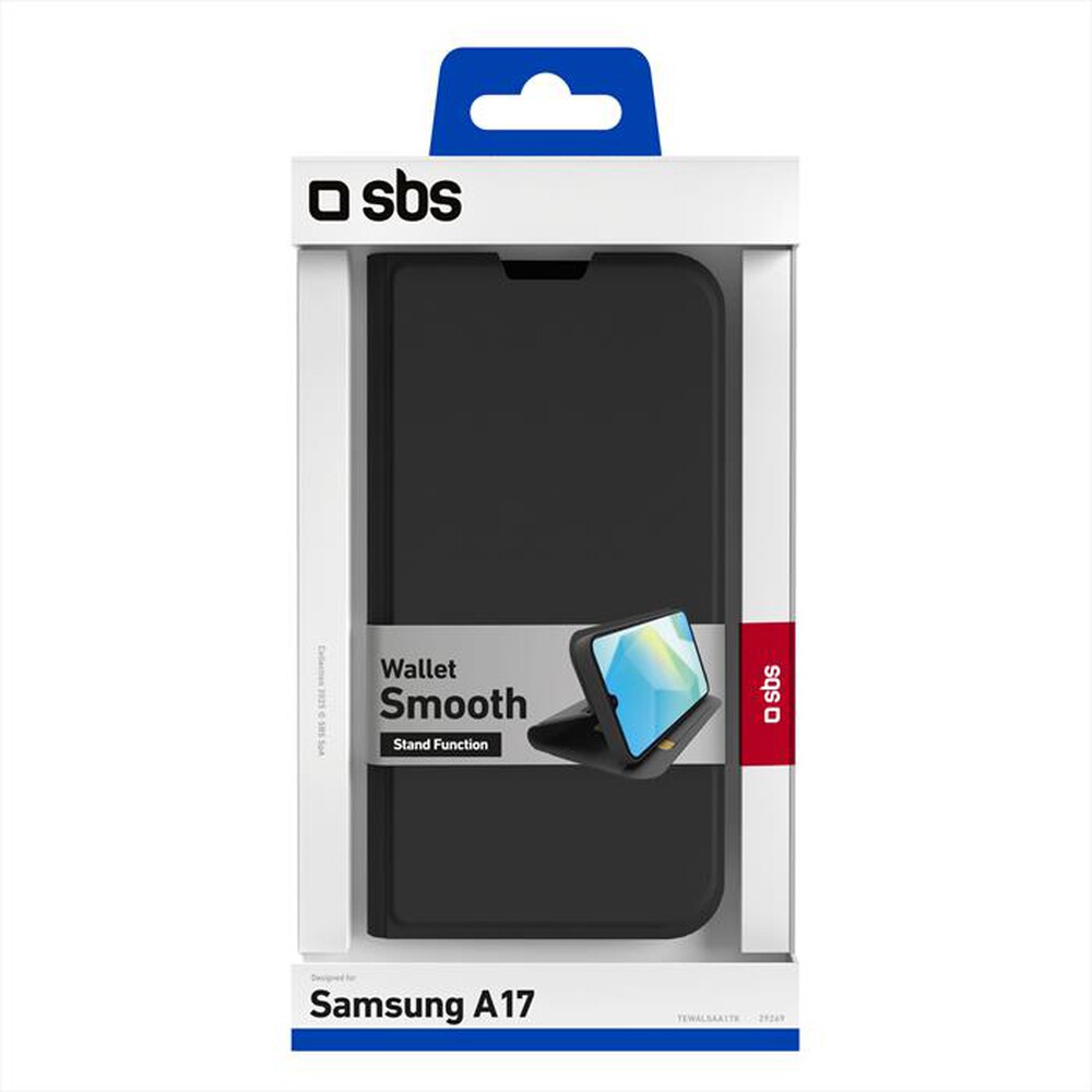 Immagine del prodotto SBS - Cover Wallet smooth per Samsung A17-Nero