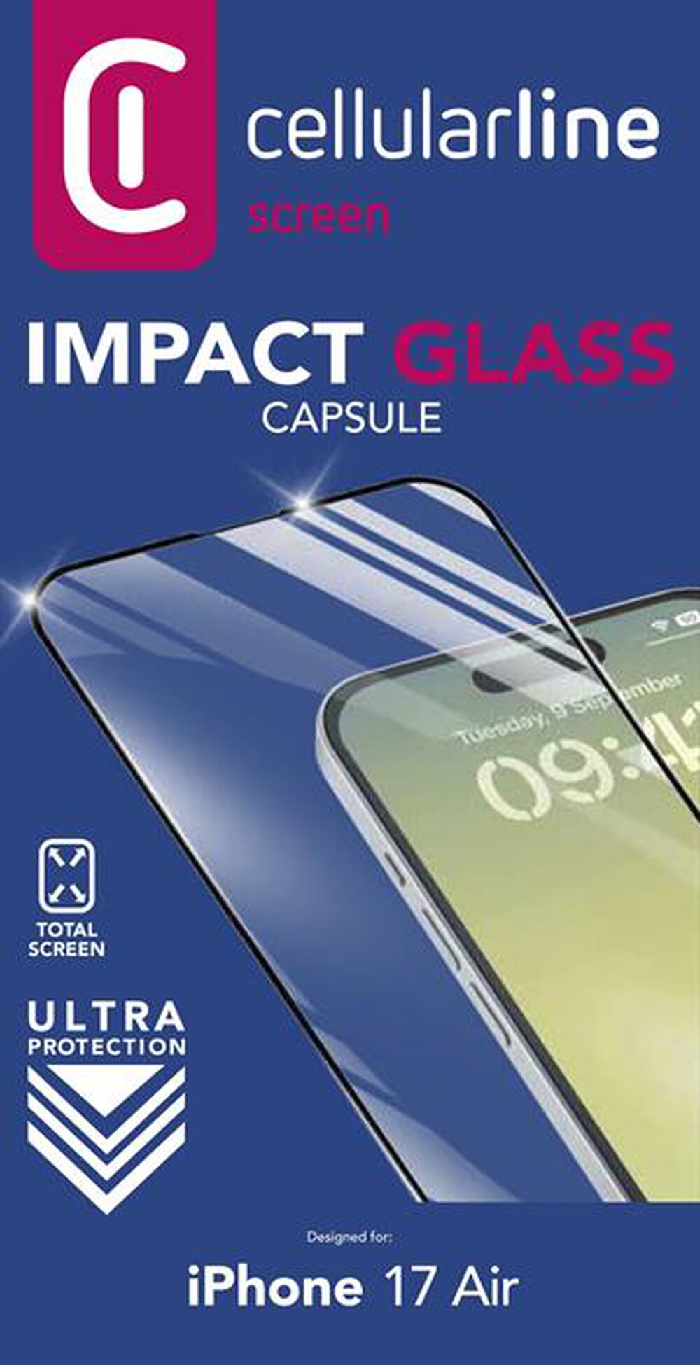 Immagine del prodotto CELLULARLINE - Vetro temperato IMPACT GLASS per IPHONE AIR-Trasparente