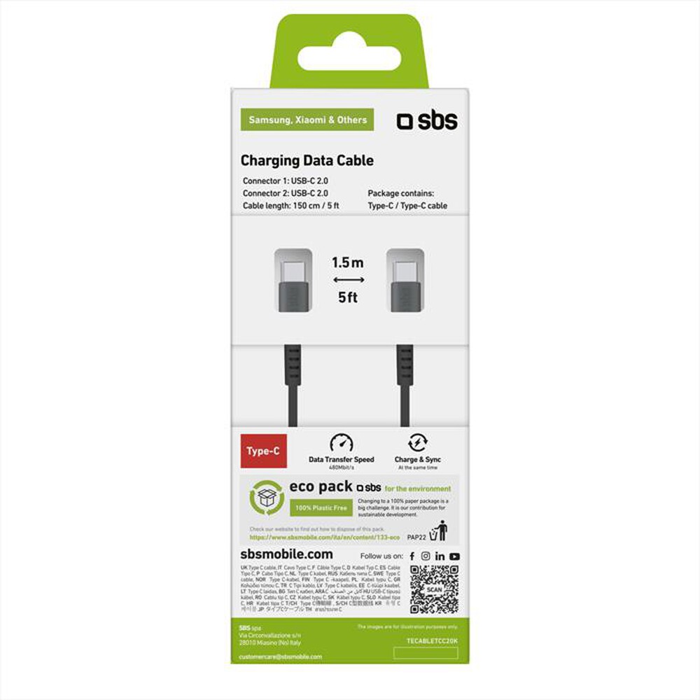 Immagine del prodotto SBS - TECABLETCC20K-NERO