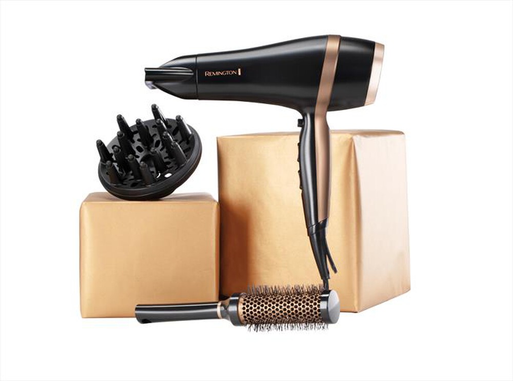 "REMINGTON - Asciugacapelli D6960GP-NERO/ORO"