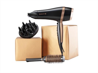 REMINGTON - Asciugacapelli D6960GP-NERO/ORO