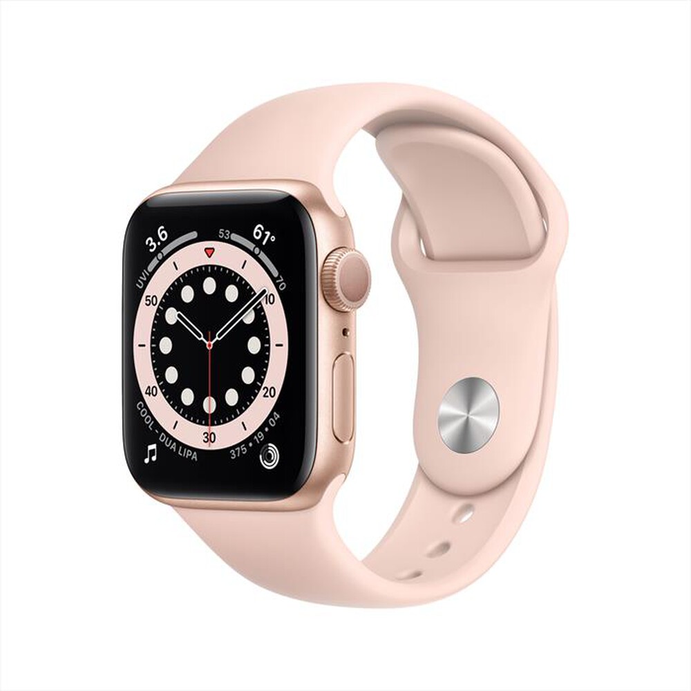 Immagine del prodotto APPLE - Watch Series 6 GPS 40mm Alluminio Oro-Cinturino Sport Rosa Sabbia