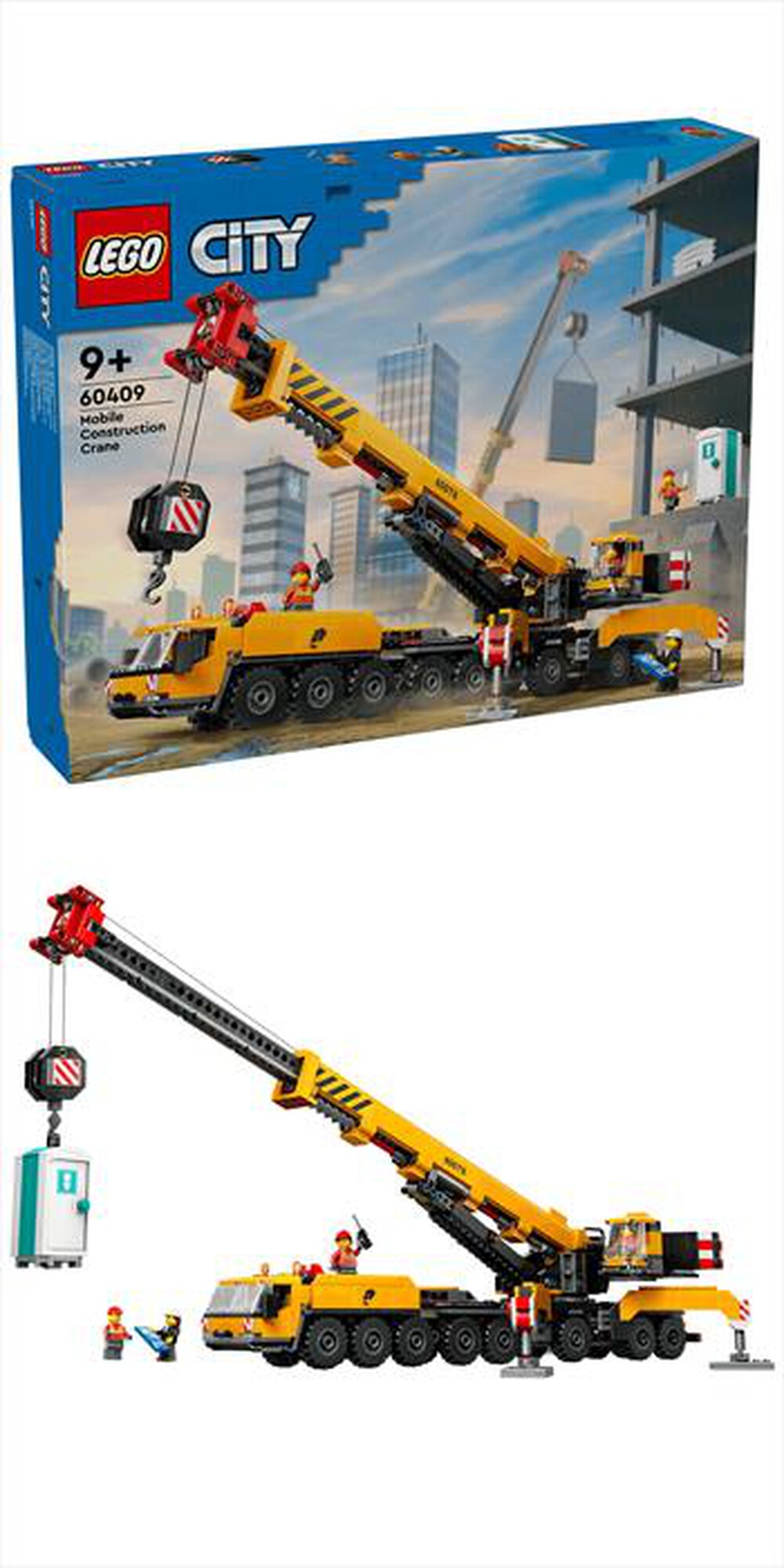 Immagine del prodotto LEGO - CITY BIG VEHICLES Gru da cantiere gialla 60409