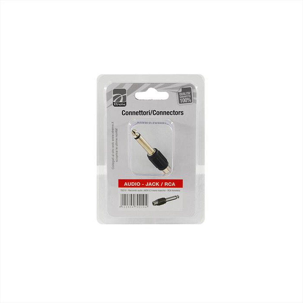 XTREME - RACCORDO AUDIO JACK 6.3 MONO-NERO