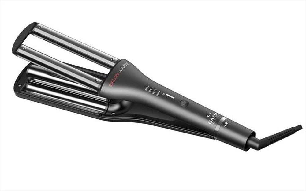 "GAMA - Ferro per capelli SALON WAVES SILK CHROME-Nero"