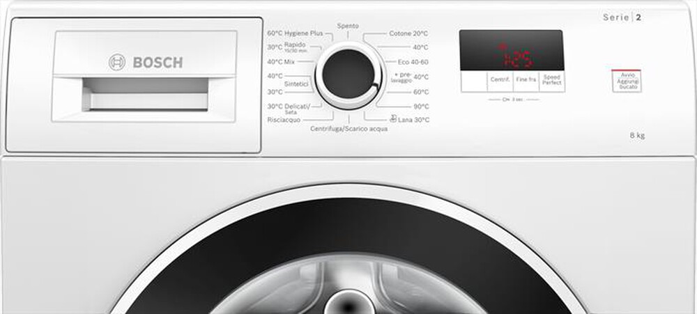 Immagine del prodotto BOSCH - Lavatrice Serie 2 WGE03200IT 8Kg 1200g/m Classe A-Bianco