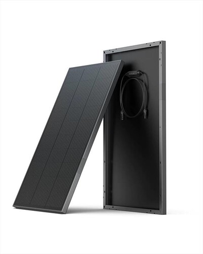 ECOFLOW - PANNELLO SOLARE 2 X 100W RIGIDO COMBO-nero