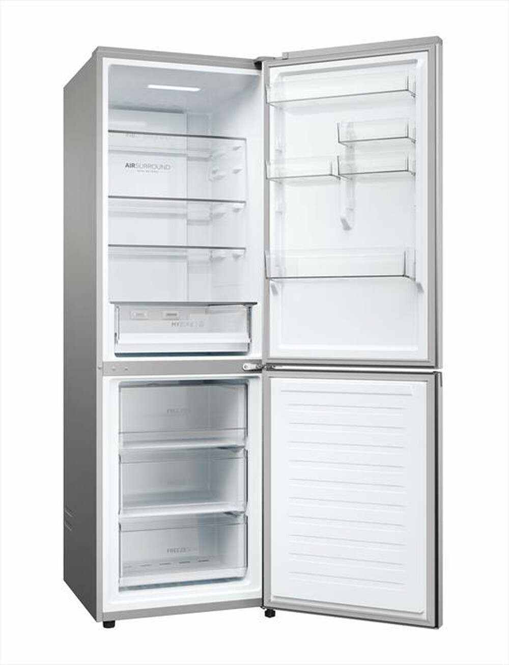 "HAIER - Frigorifero combinato HDPW3618DNPK Classe D 352 lt-Platino"