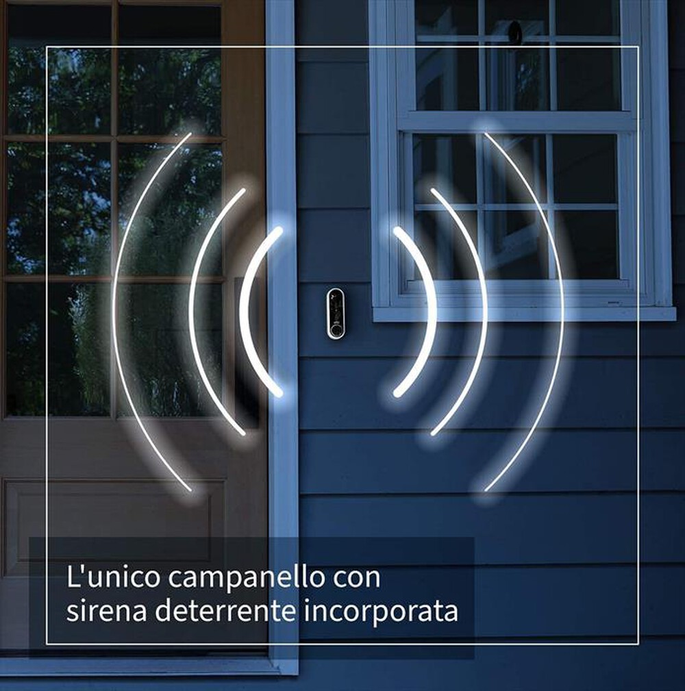 "ARLO - ESSENTIAL VIDEO DOORBELL SENZA FILI CON CHIME 2-White"