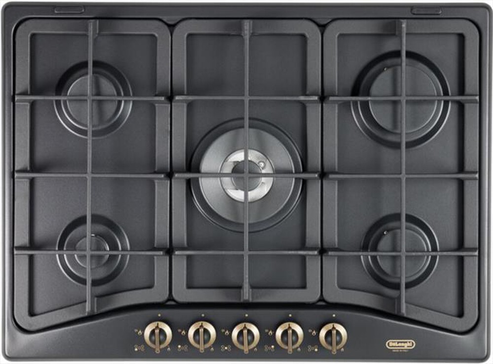 "DE LONGHI - Piano cottura a gas ANF 57 PRO 5 fuochi 68cm-Antracite"
