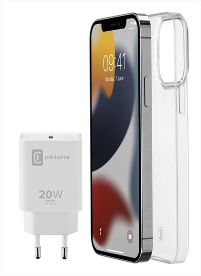 CELLULARLINE - STARTKITIPH13 Carica Batterie-Con Led di ricarica