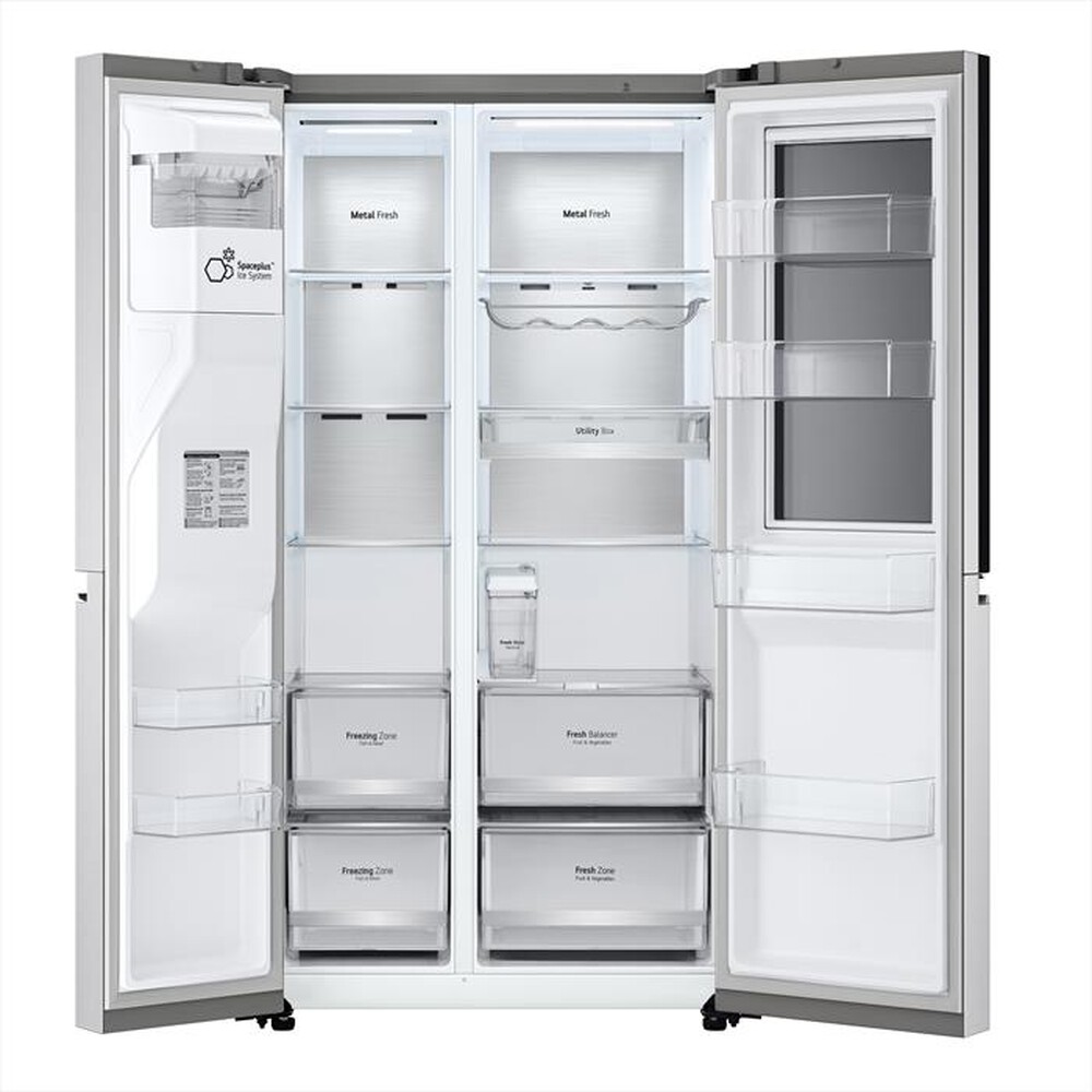 "LG - Frigorifero side by side GSXV91BSAF Classe F 635lt-Noble Steel"