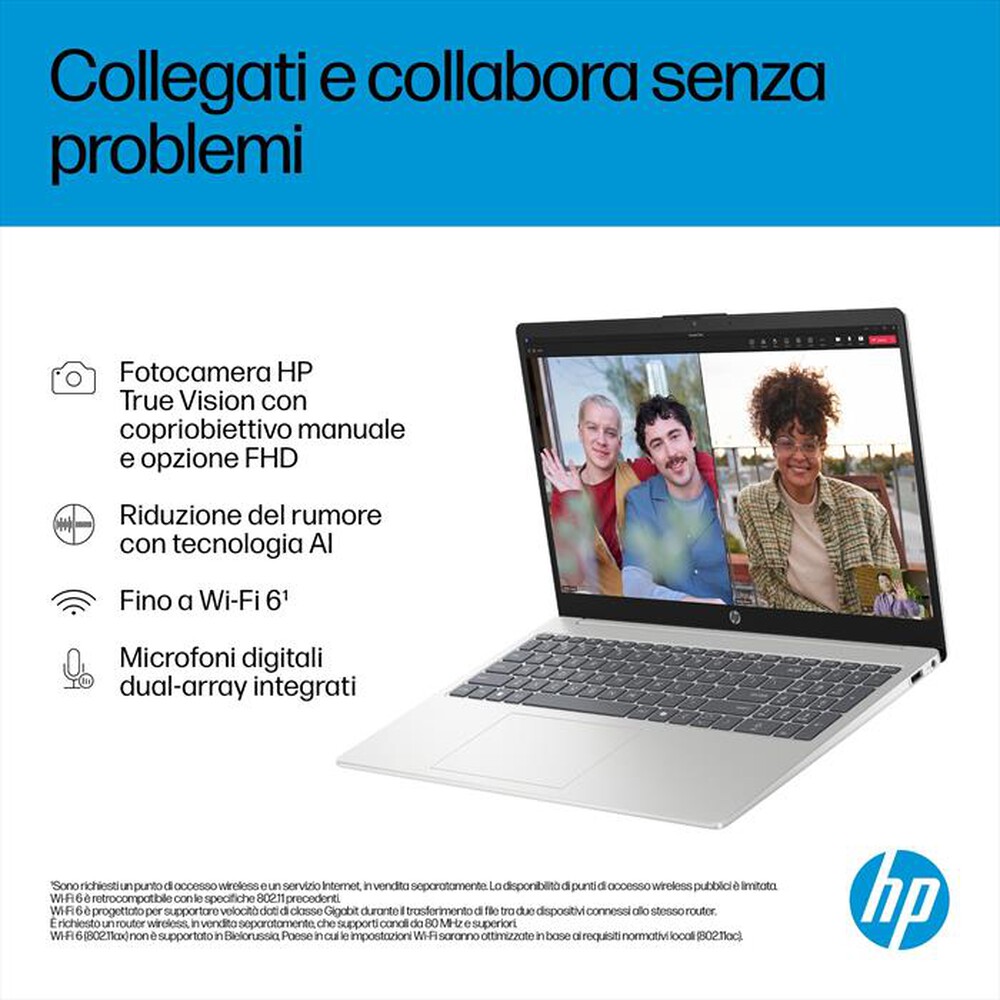 Immagine del prodotto HP - Notebook Laptop AI 15-FD2009NL 15.6"-Natural Silver