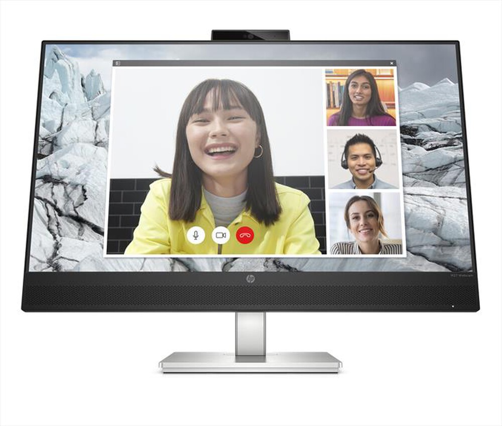"HP - Monitor 27\" M27 WEBCAM-Silver e Black"