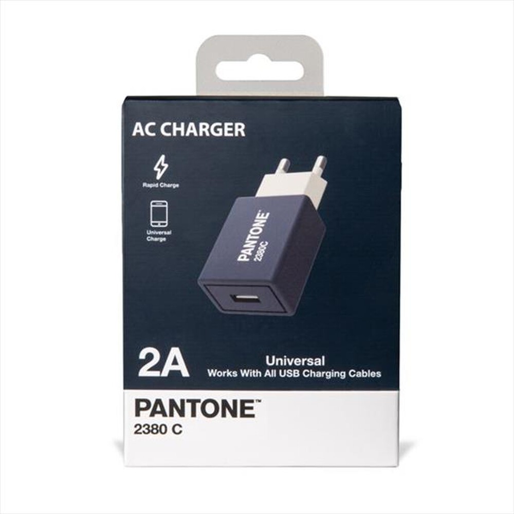 "PANTONE - PT-AC1USBN - PANTONE WALL CHARGER 2.1A-BLU/PLASTICA"