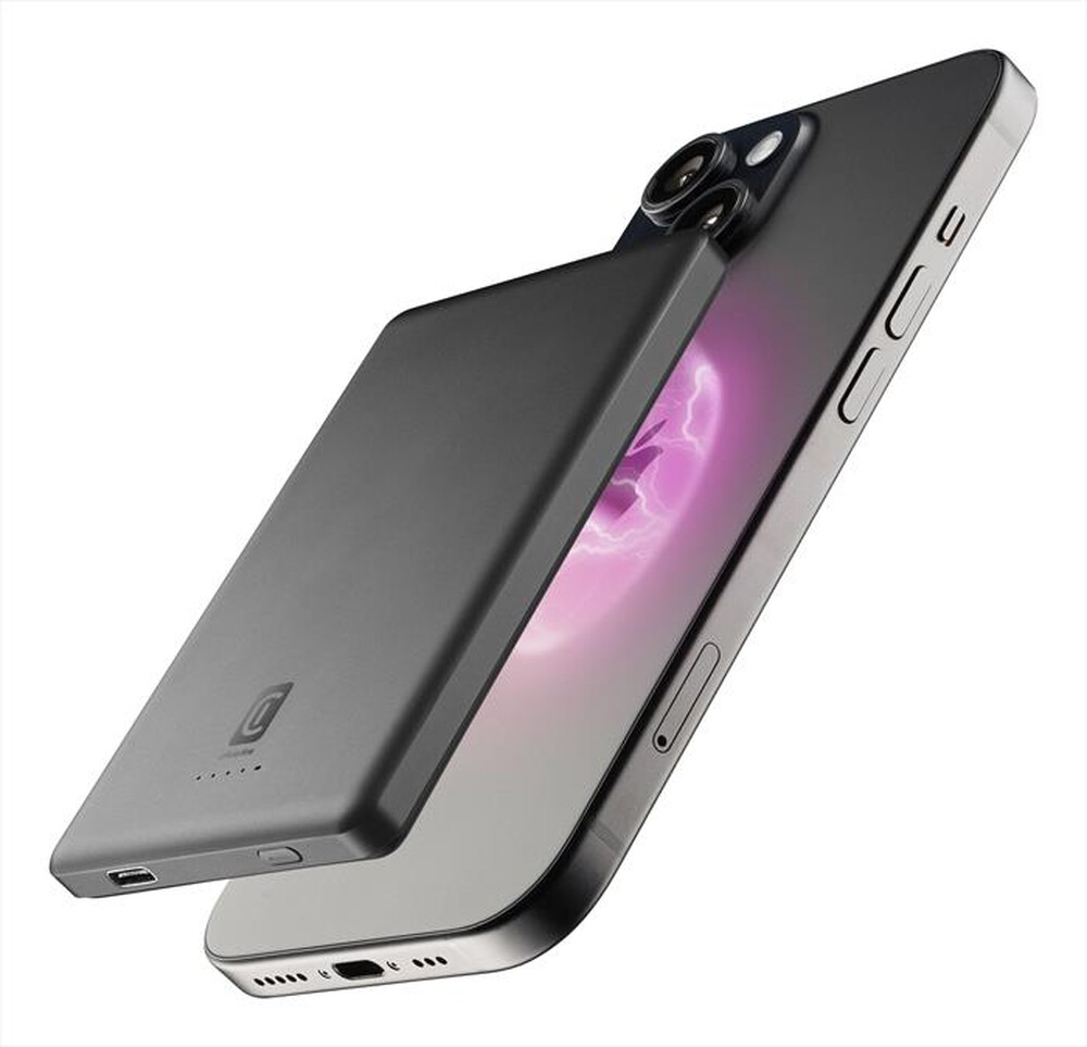 Immagine del prodotto CELLULARLINE - Power bank PBMAGSLIM5000WIRD-Grigio