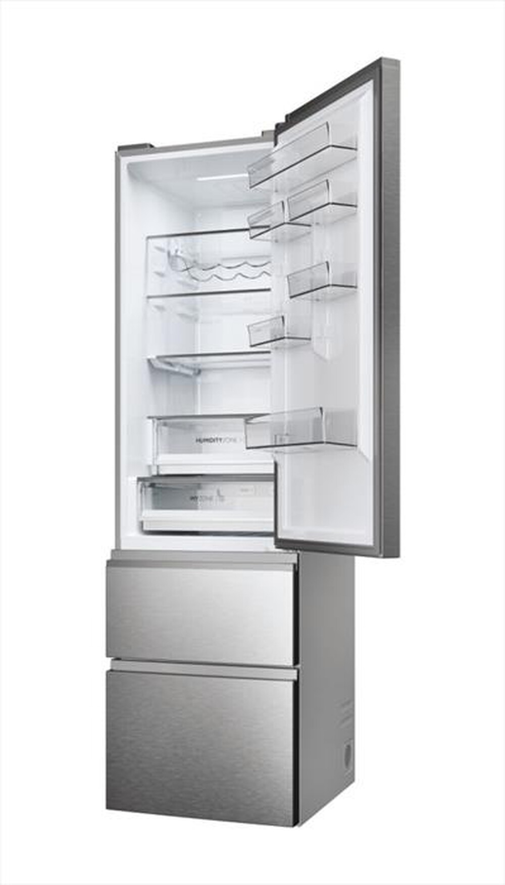 "HAIER - Frigorifero combinato HTW5620DNMG Classe D 414 lt-Argento"