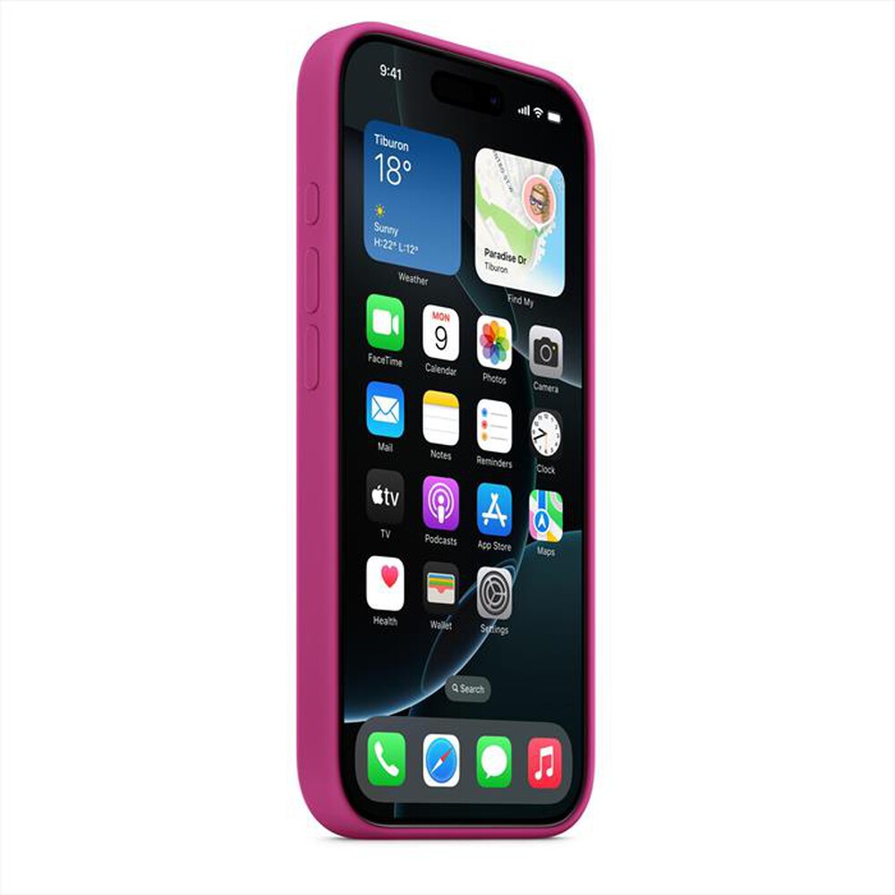 "APPLE - Custodia MagSafe silicone MYYN3ZMA iPhone 16 Pro-Fucsia"