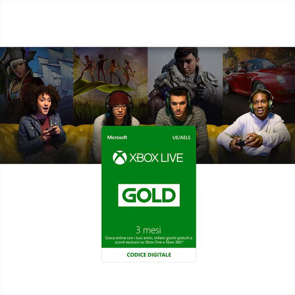 "MICROSOFT - Xbox Gold 3 Months"