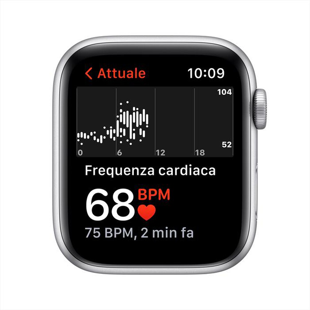 "APPLE - Watch NIKE SE GPS 44Mmm Alluminio Argento-Sport Puro Platino/Nero"