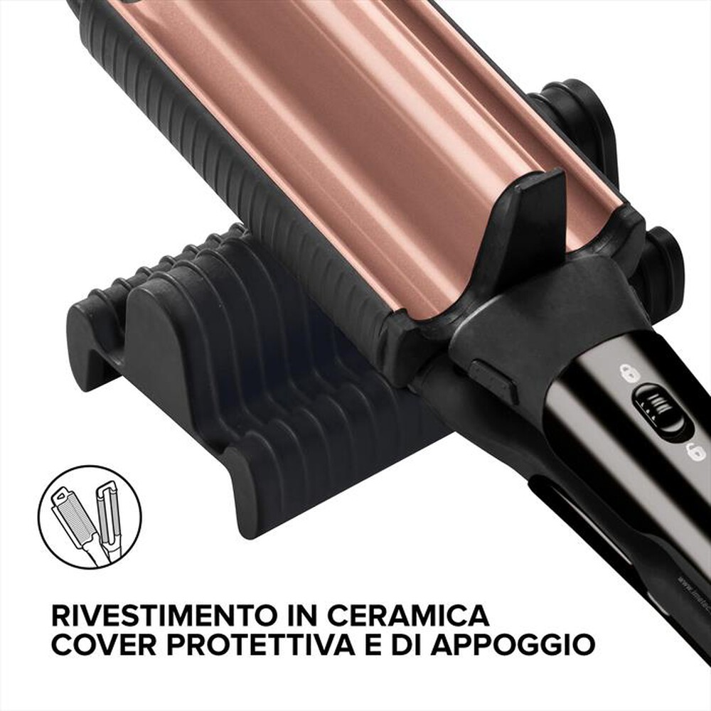 "IMETEC - PIASTRA A ONDE MY PRO BEACH WAVES GT20 400 11738-NERO"