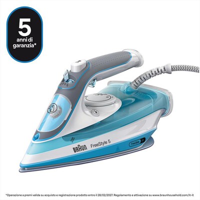 BRAUN - TEXSTYLE 5 Ferro a vapore  SI5006BL-Bianco/Blu
