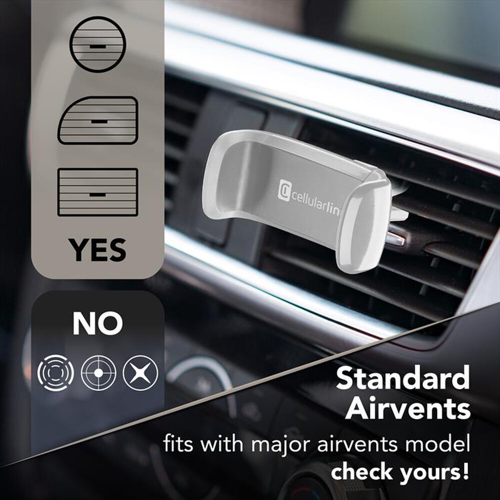 Immagine del prodotto CELLULARLINE - HANDYSMARTW Supporto auto Universale-Bianco