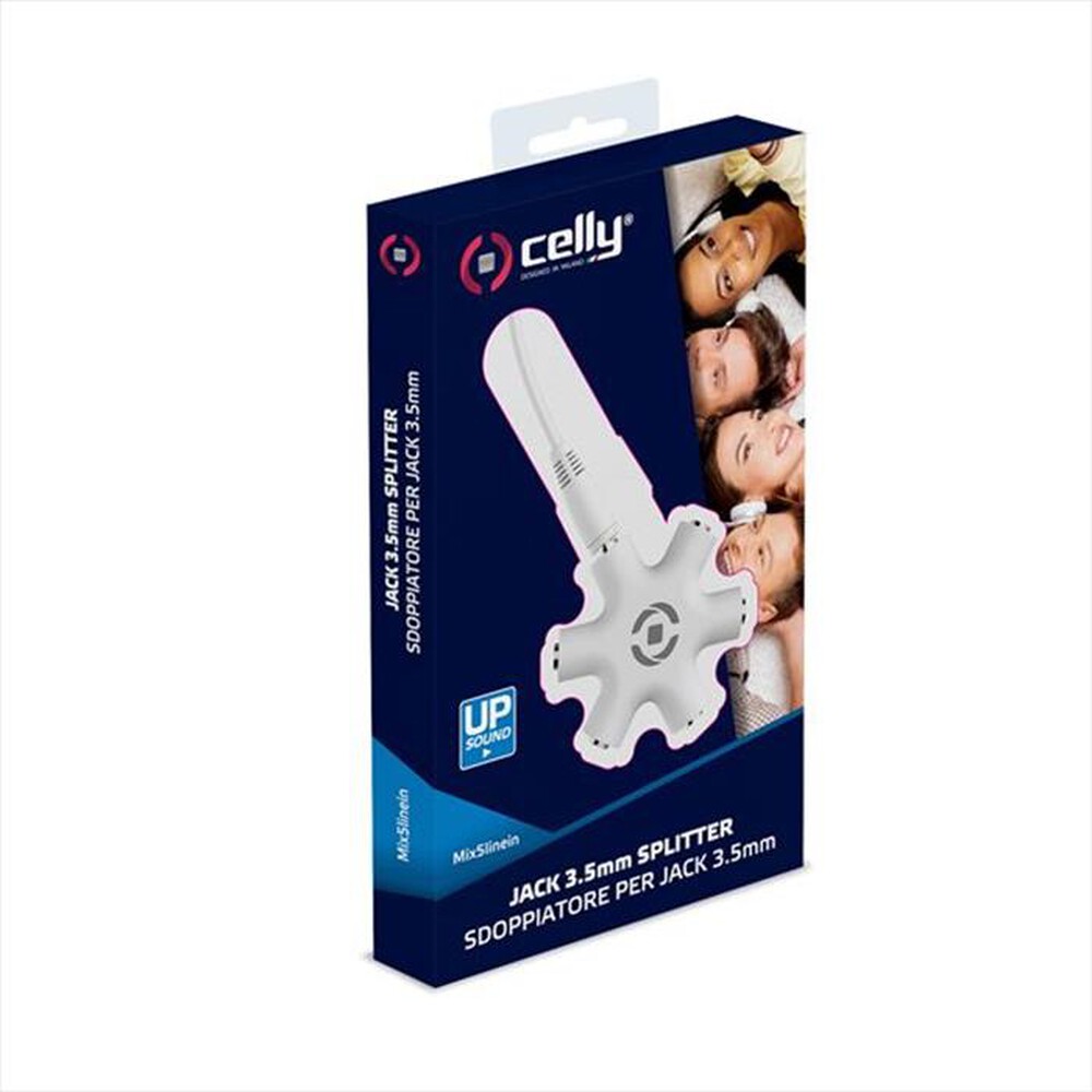 "CELLY - MIX5LINEIN35WH - MIX 5 INPUT JACK 3.5MM-Bianco"