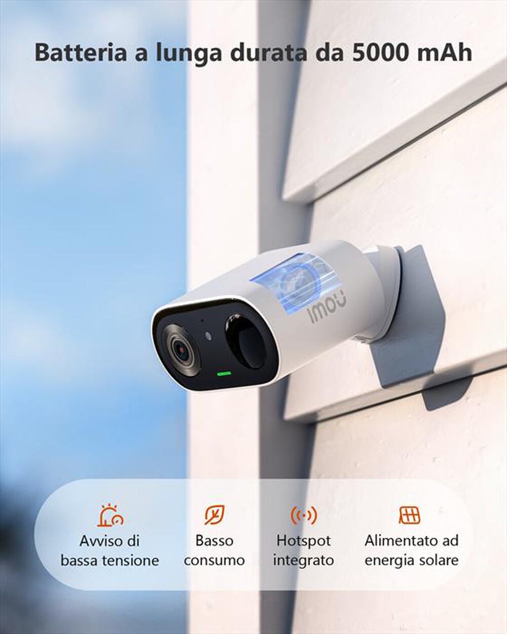 "IMOU - Telecamera da interno/esterno CELL GO-BIANCO"