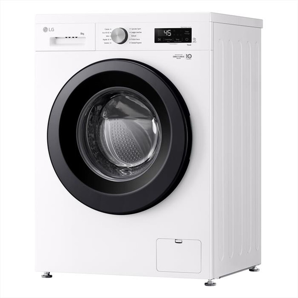"LG - Lavatrice AI DD F4NX1008NWK SERIE X1 8kg Classe A-Essence White"