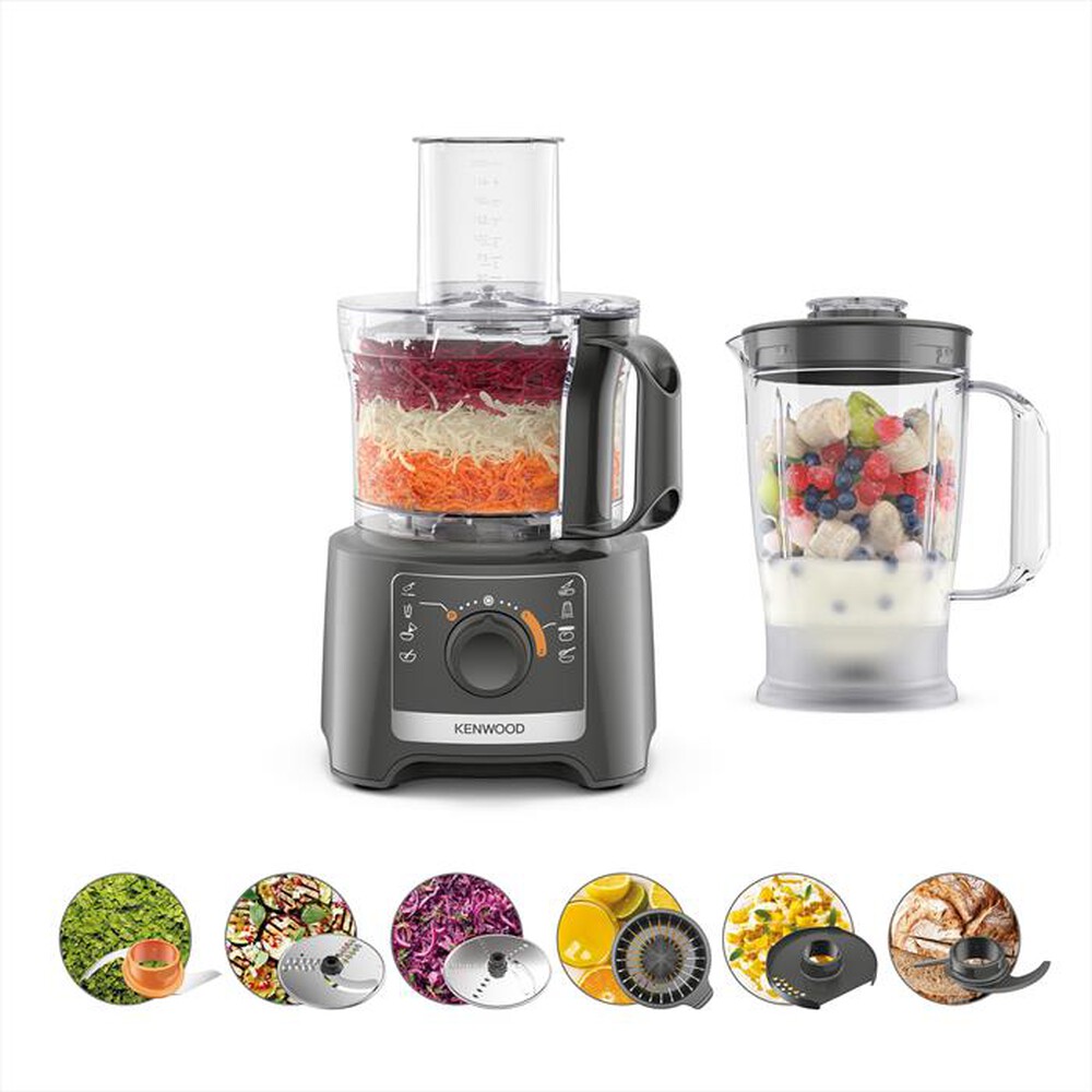 KENWOOD. - Robot da cucina MultiPro Compact FDP31.360GY-Grigio