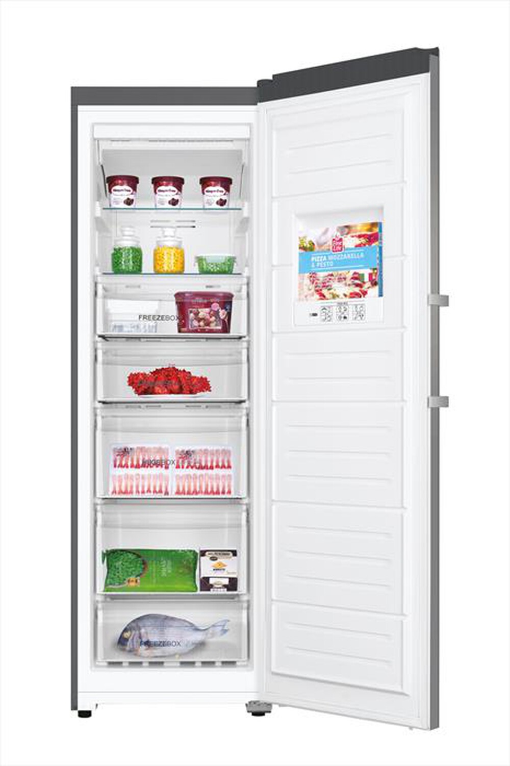 Immagine del prodotto HAIER - Congelatore verticale H2F-255FSAA Classe E 262 lt-Stainless steel