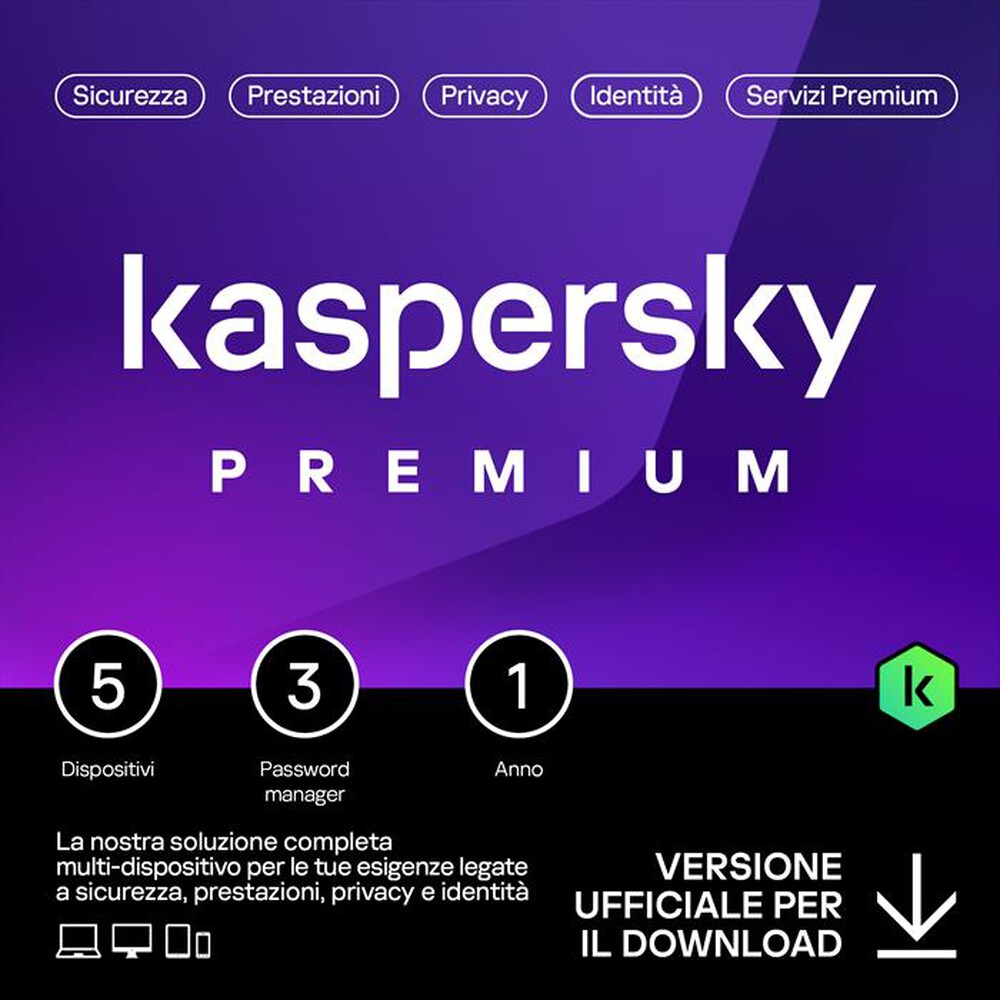 Immagine del prodotto KASPERSKY - Premium 5device 1anno