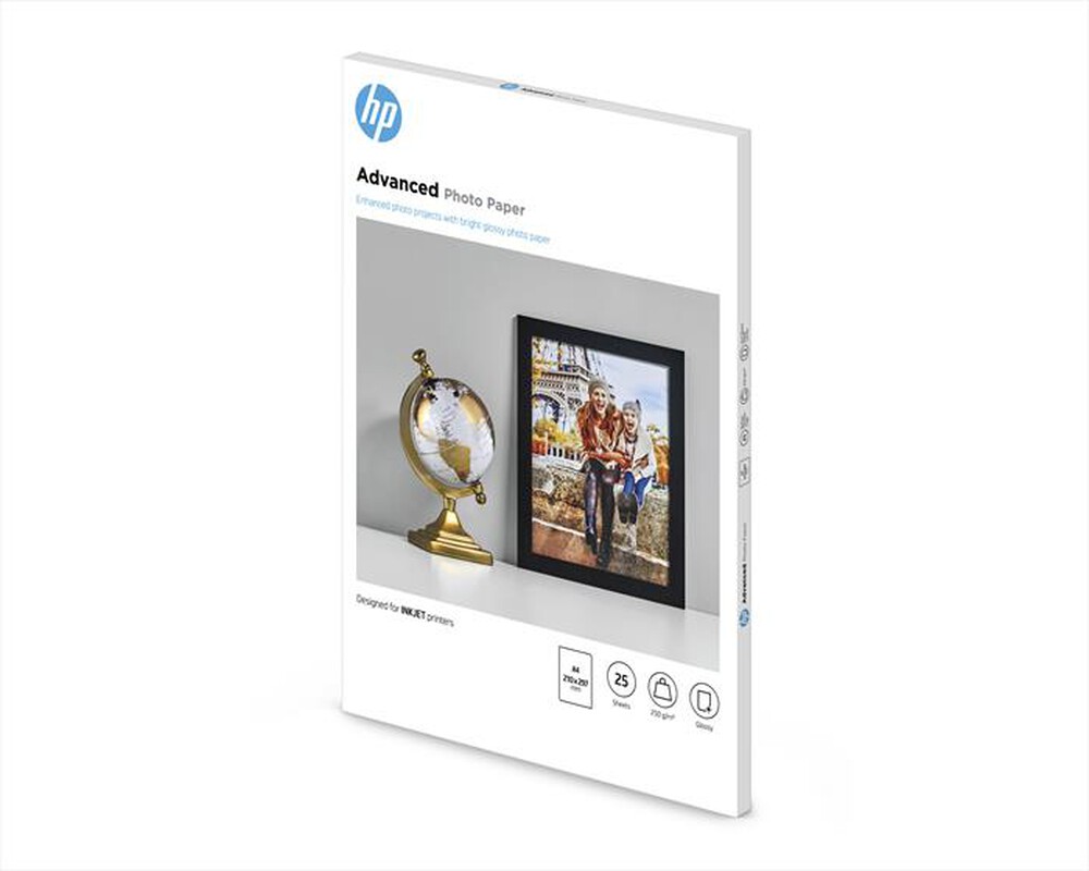 "HP - Q5456A Advanced carta fotografica-Bianca, Lucida"