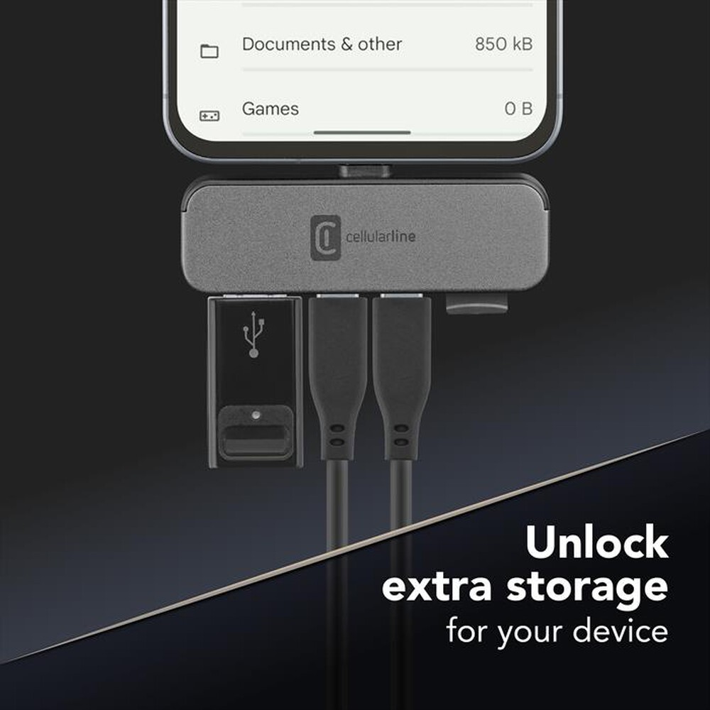 Immagine del prodotto CELLULARLINE - SMARTPHONE HUB 4-Nero