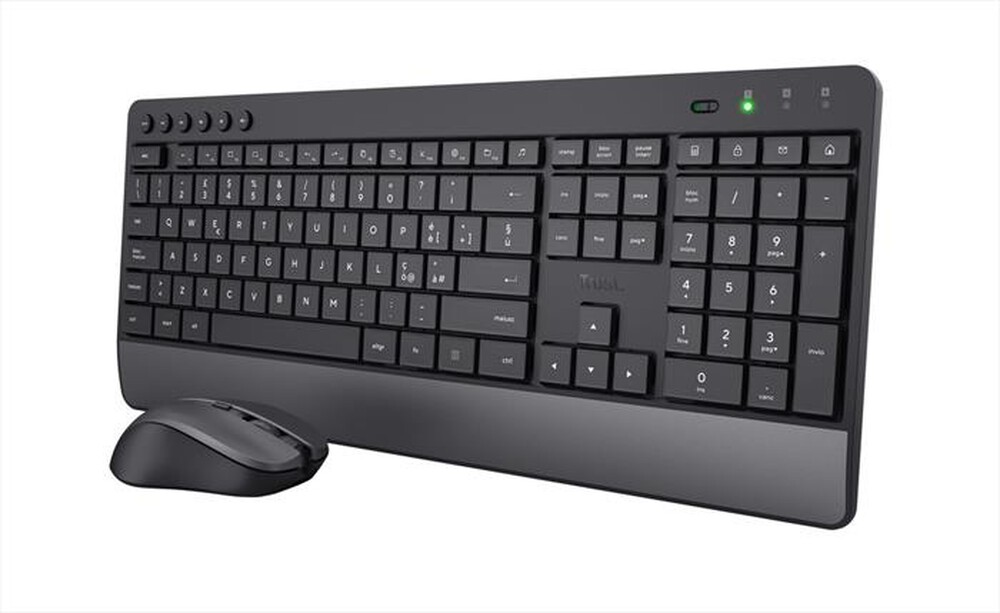 "TRUST - TREZO WIRELESS DESKSET ECO IT-Black"
