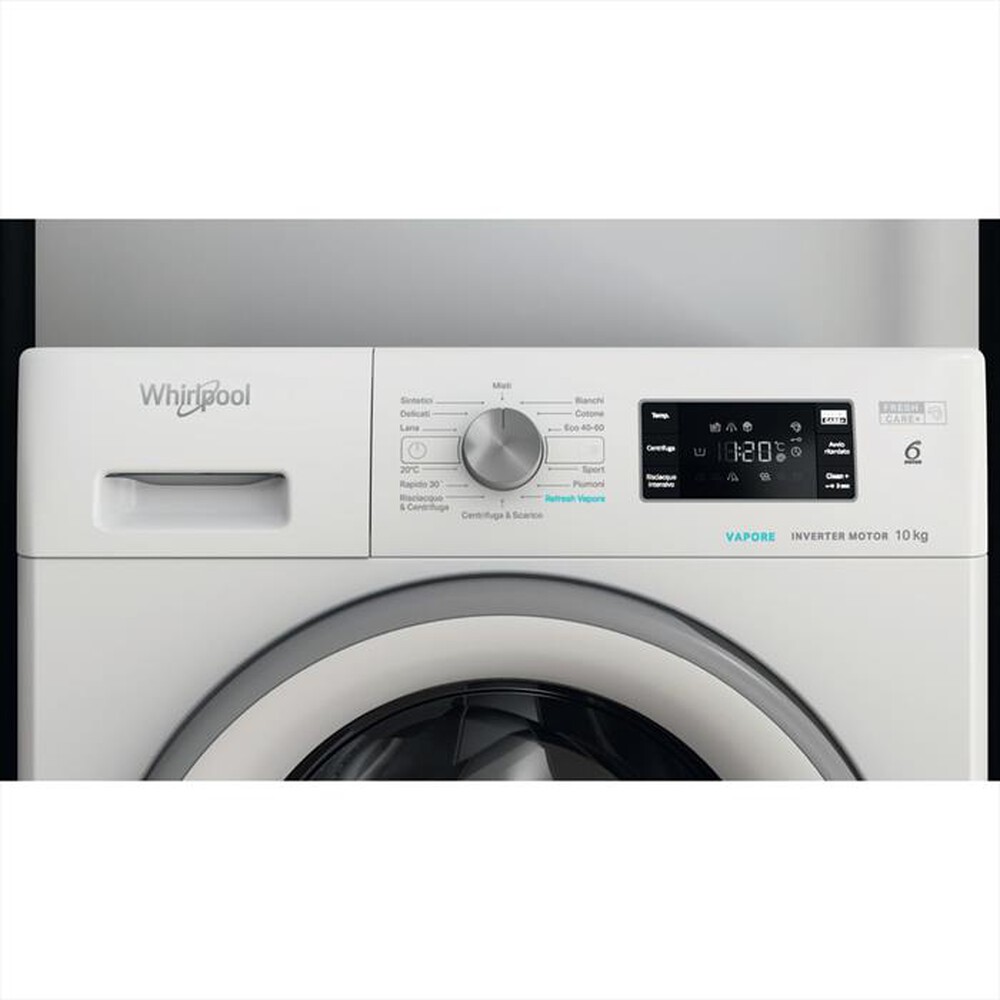 "WHIRLPOOL - Lavatrice FRESHCARE FFB 1046 SV IT 10 Kg Classe A-White"