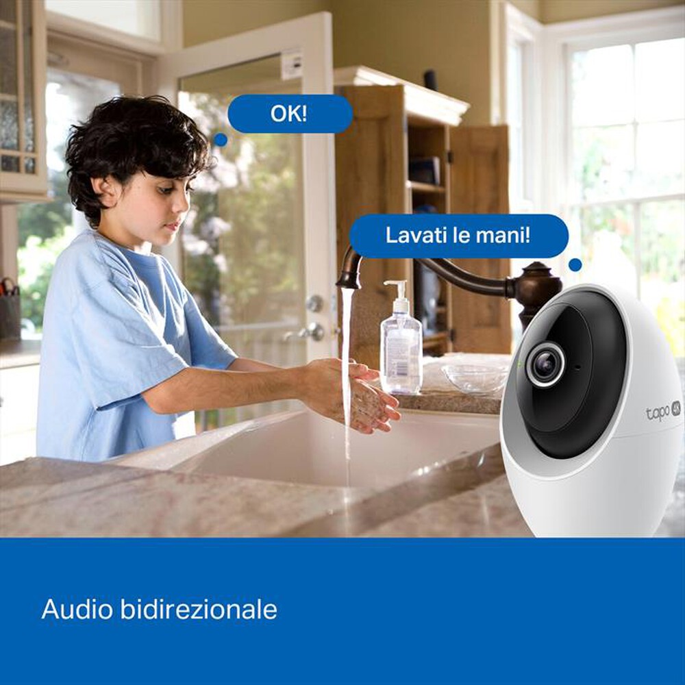 Immagine del prodotto TP-LINK - TAPOC260 TELECAMERA WI-FI PAN/TILT  INTERNA 4K 8MP-bianco