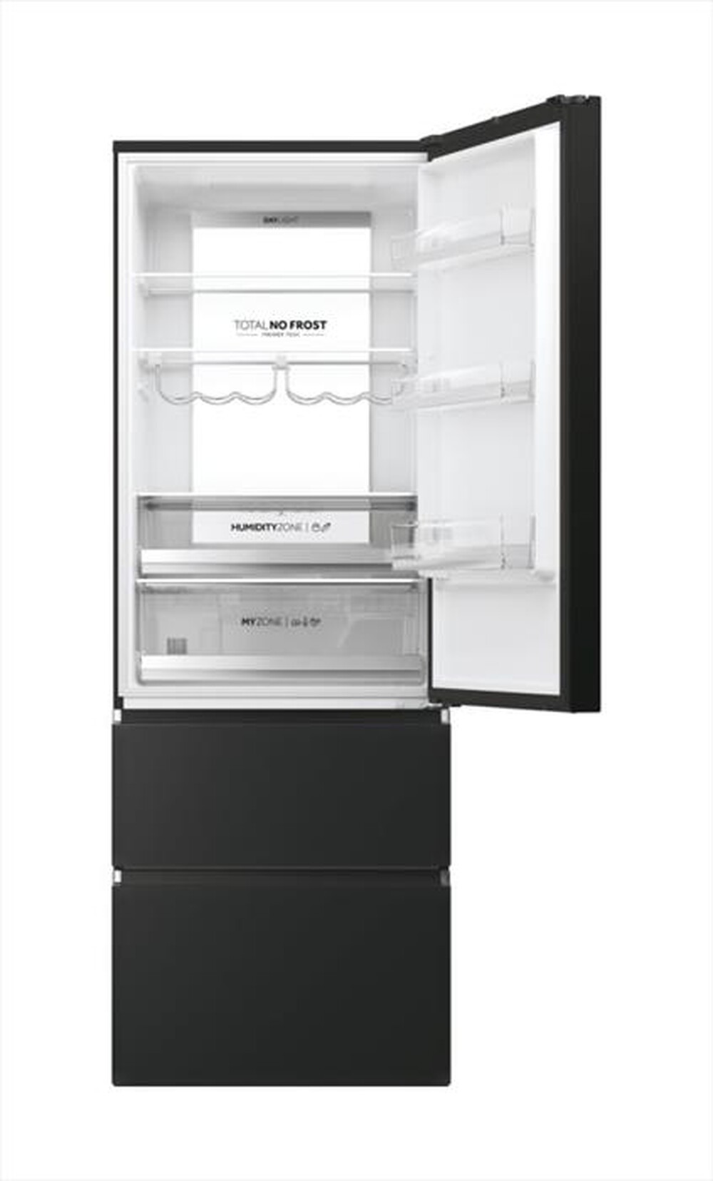 "HAIER - Frigorifero combinato HTW7720ENPT Classe E 483 lt-Nero"