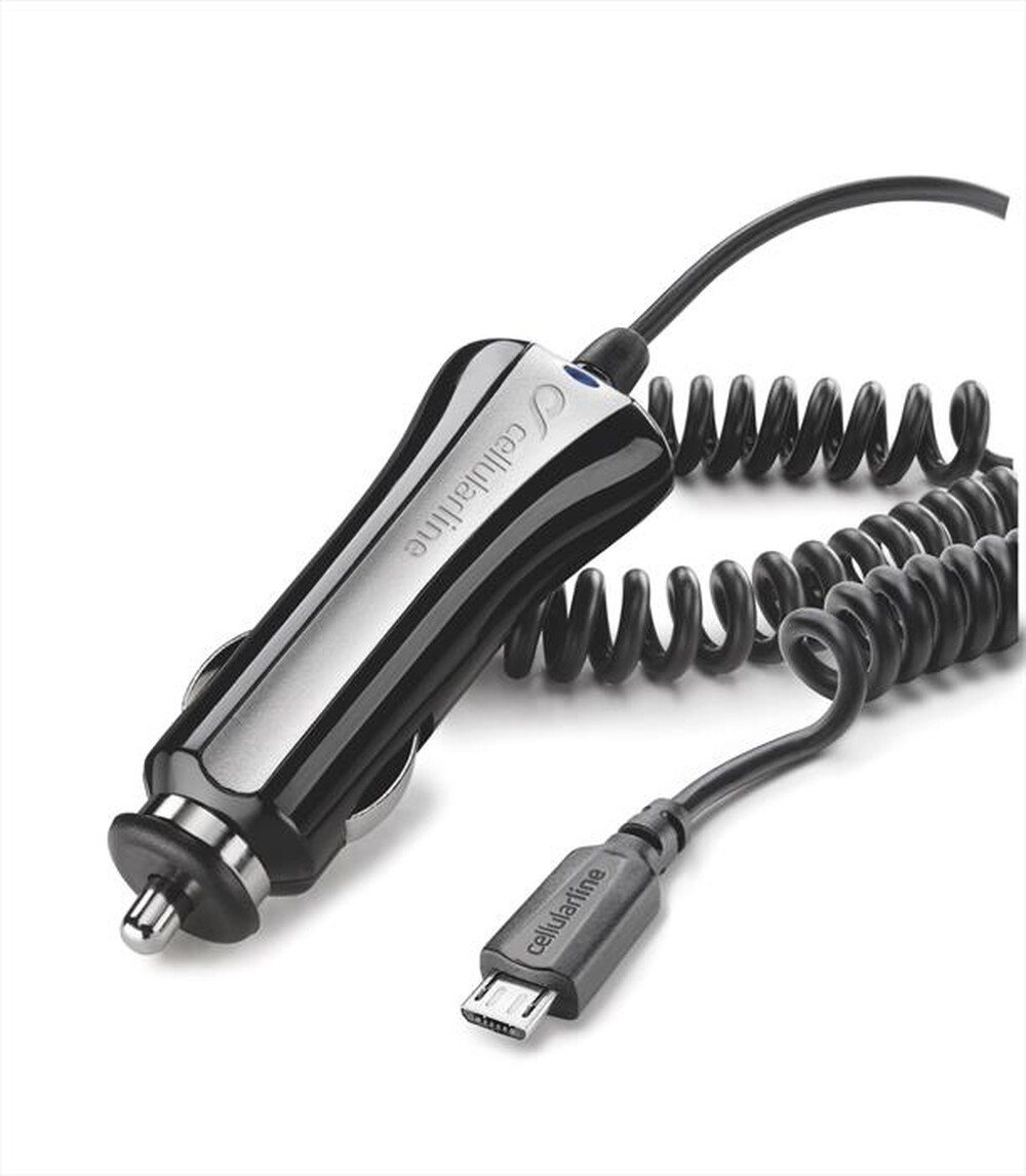 "CELLULARLINE - Caricabatterie da auto Micro USB-Nero"