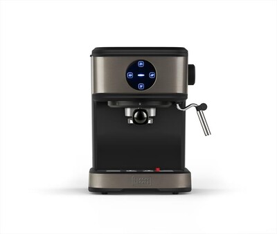 BLACK & DECKER - Macchina da caffè espresso BXCO850E-Grigio anti-impronta