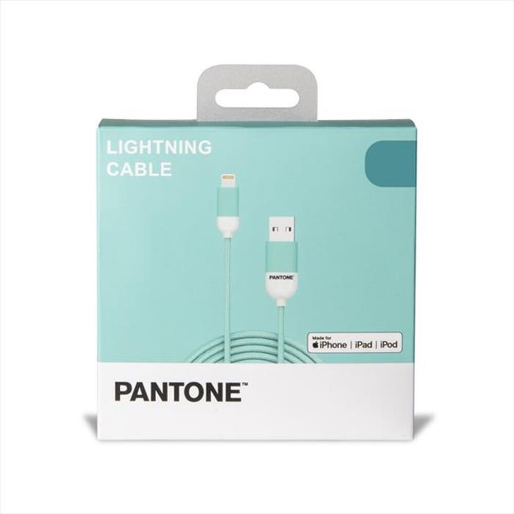 "PANTONE - PT-LCS001-5L - LIGHTNING CABLE 1 5 MT-AZZURRO/PLASTICA"