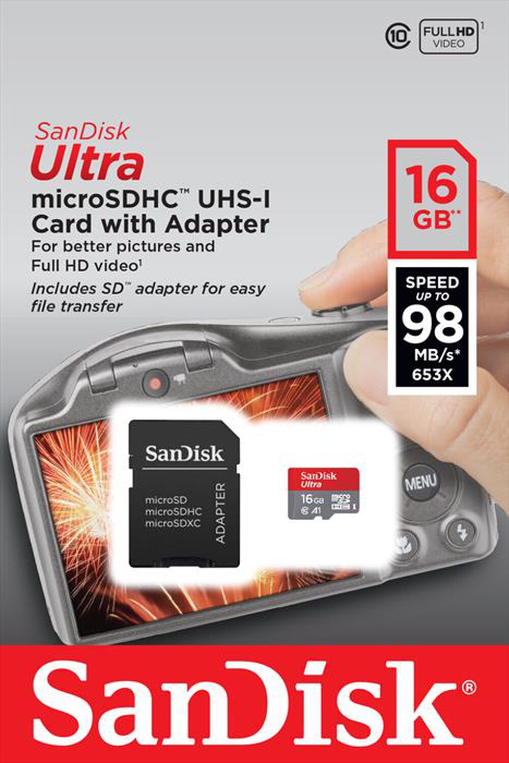 Immagine del prodotto SANDISK - MICROSD ULTRA 16GB A1 FOTOGRAFIA