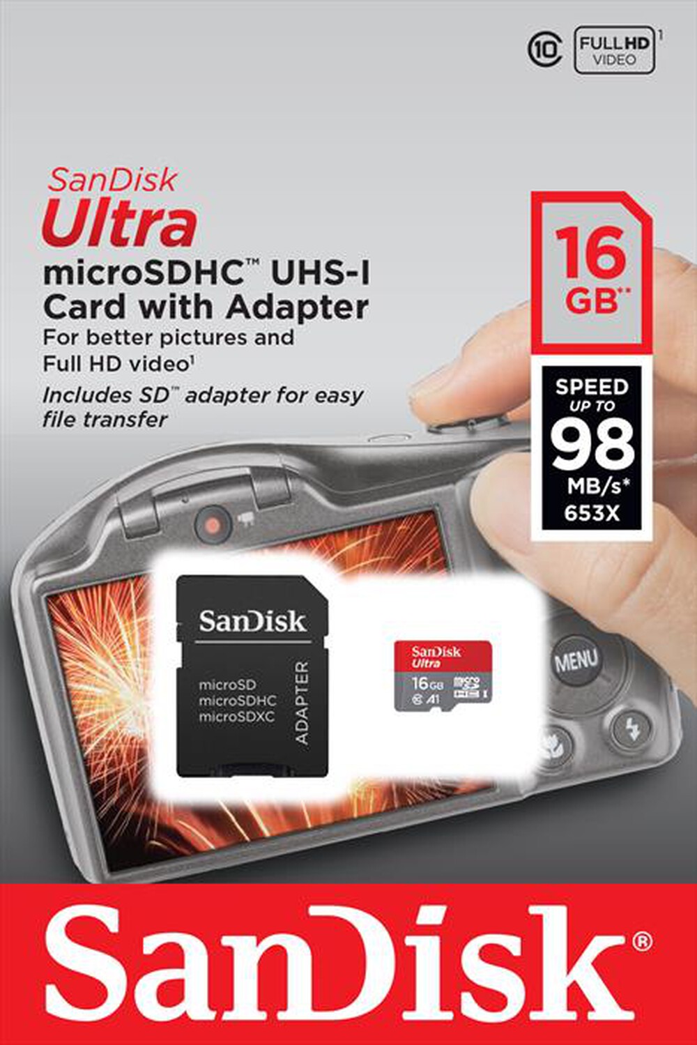 "SANDISK - MICROSD ULTRA 16GB A1 FOTOGRAFIA"