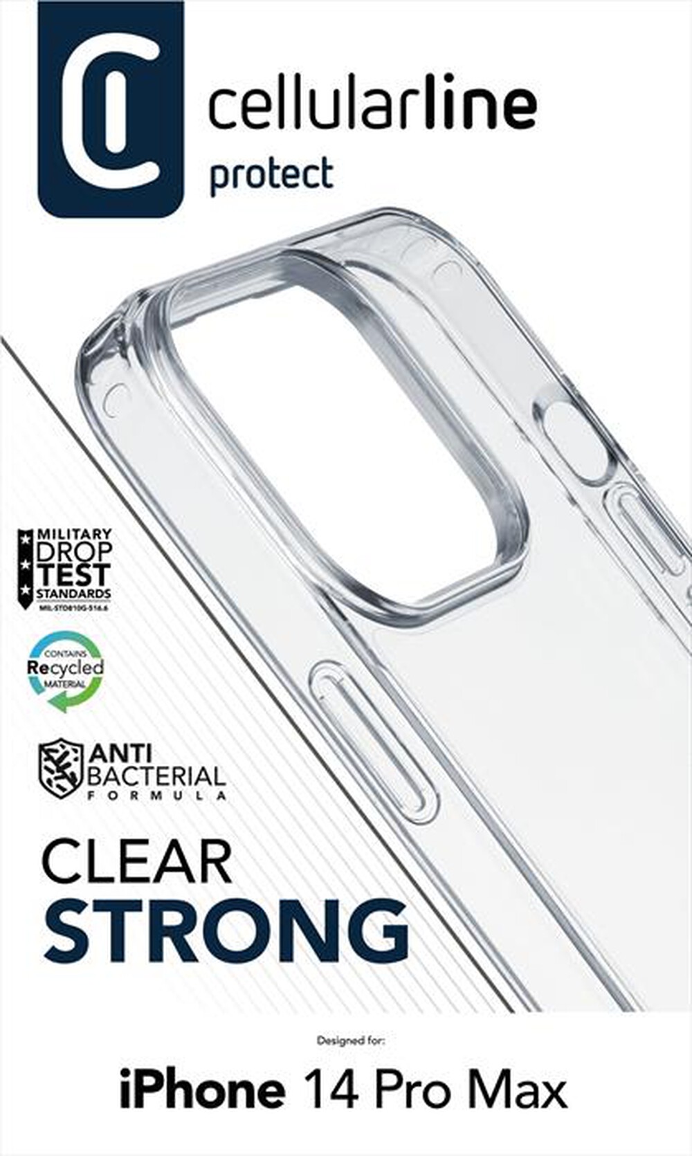 Immagine del prodotto CELLULARLINE - Custodia Back CLEARDUOIPH14PRMT iPhone 14 Pro Max-Trasparente