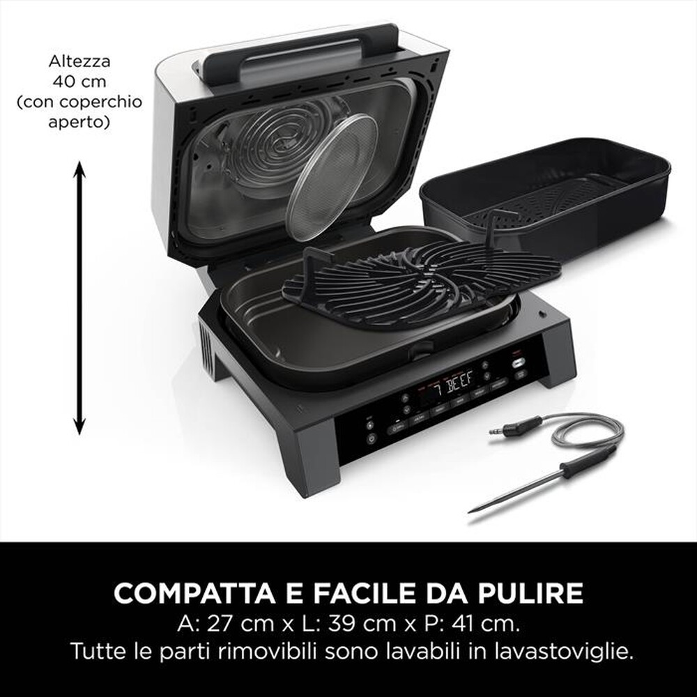 Immagine del prodotto NINJA - Friggitrice ad aria 6-IN-1 MAX GRILL & AIR FRYER-Grigio e Argento