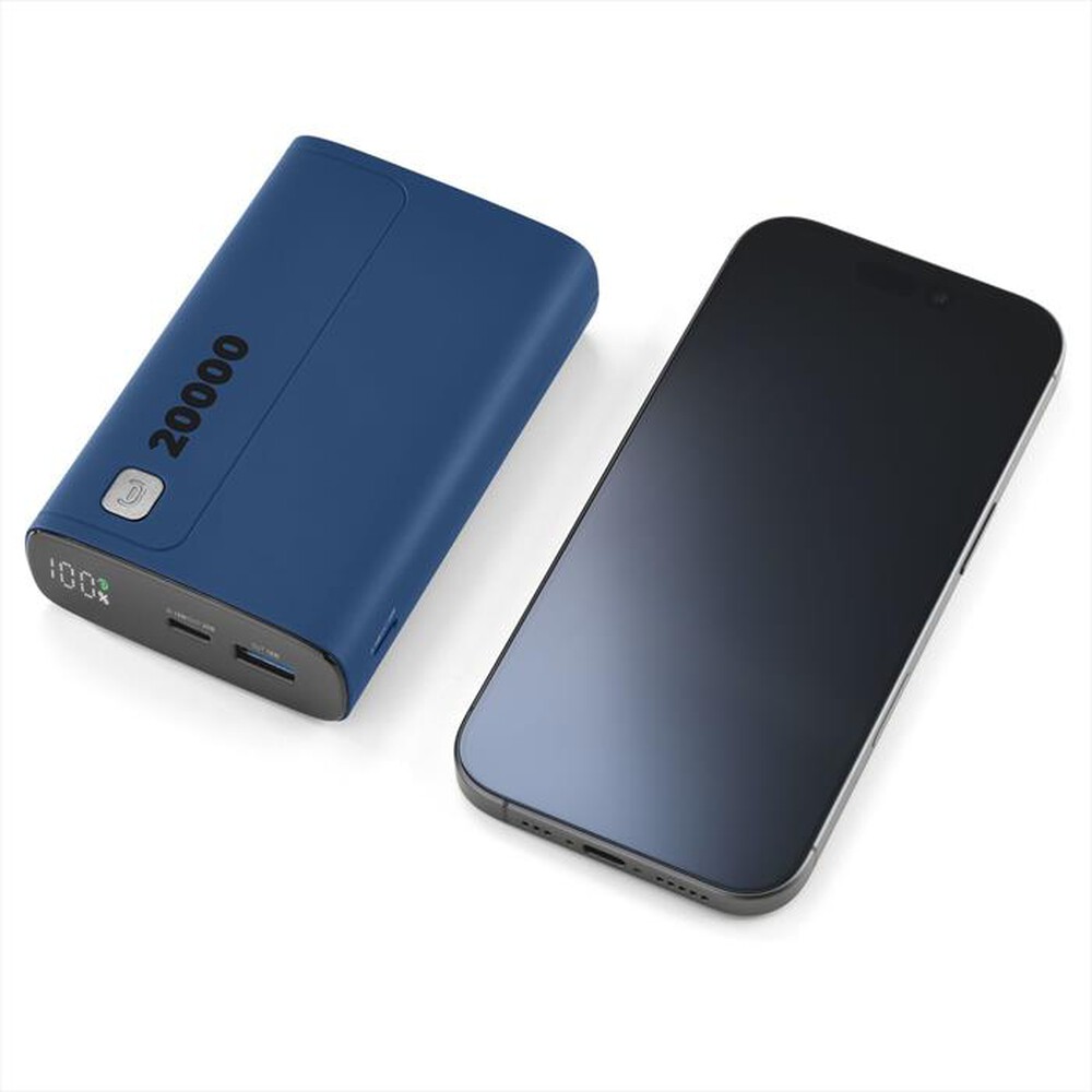 Immagine del prodotto CELLULARLINE - Caricabatterie Portatile PBDISPL01PD20000B-Blu