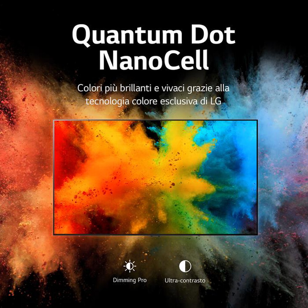 "LG - Smart TV LED UHD 4K 55\" 55QNED826QB-Argento"