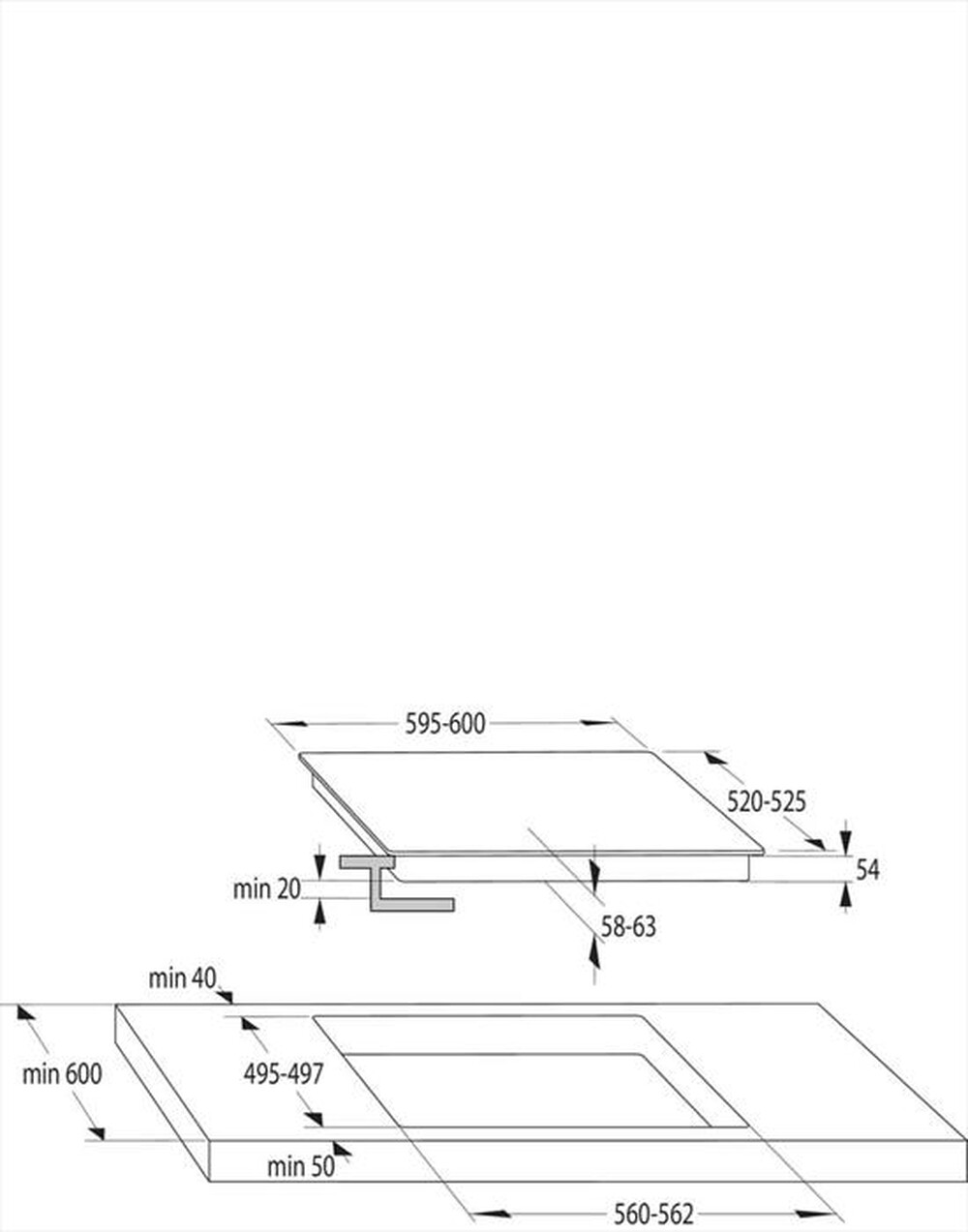 "HISENSE - Piano cottura induzione I6421C 59,5 cm-Nero"